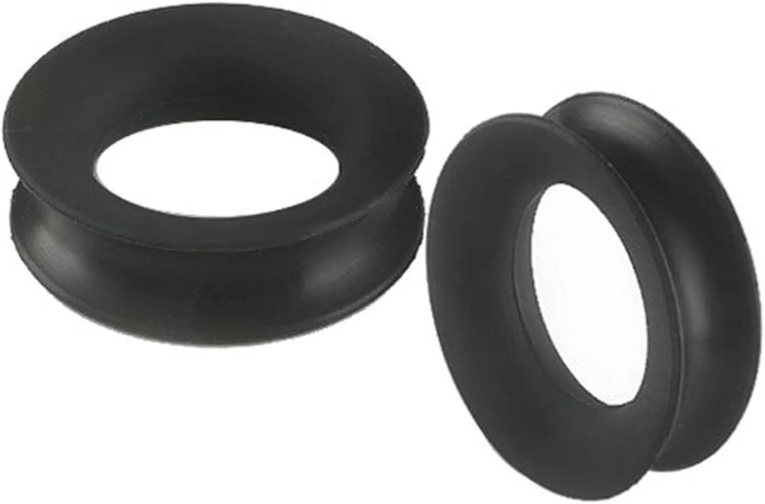 Silicone Double Flared Ear Plugs - Sold as a Pair