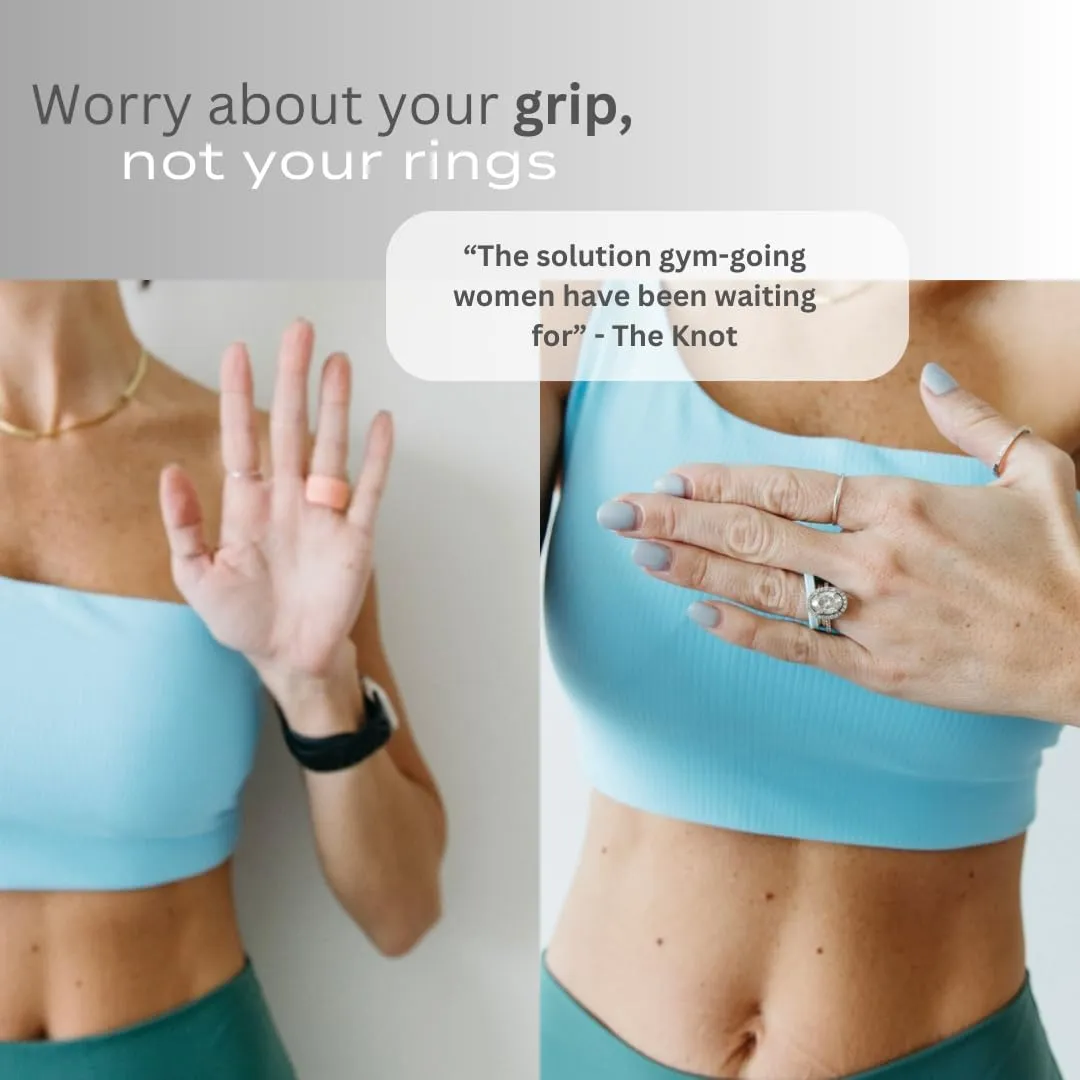 Silicone Ring Protector for Working Out  Wedding Band Guard for Gym & Fitness  Secure, Non-Slip Rubber Ring Cover for Women