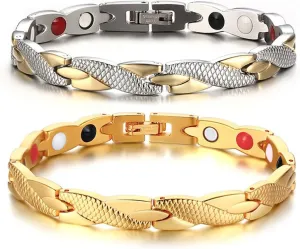 Simple Bracelets, Distance Bracelets for Best Friends Magnet Bracelet Stainless Steel
