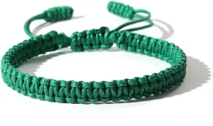 Simple Handmade Knitted String Bracelets Adjustable Braided Rope Bracelets Anklet Kabbalah Protection Waterproof Summer Beach All-matching Surfer Bracelets Anklet Lucky Jewelry