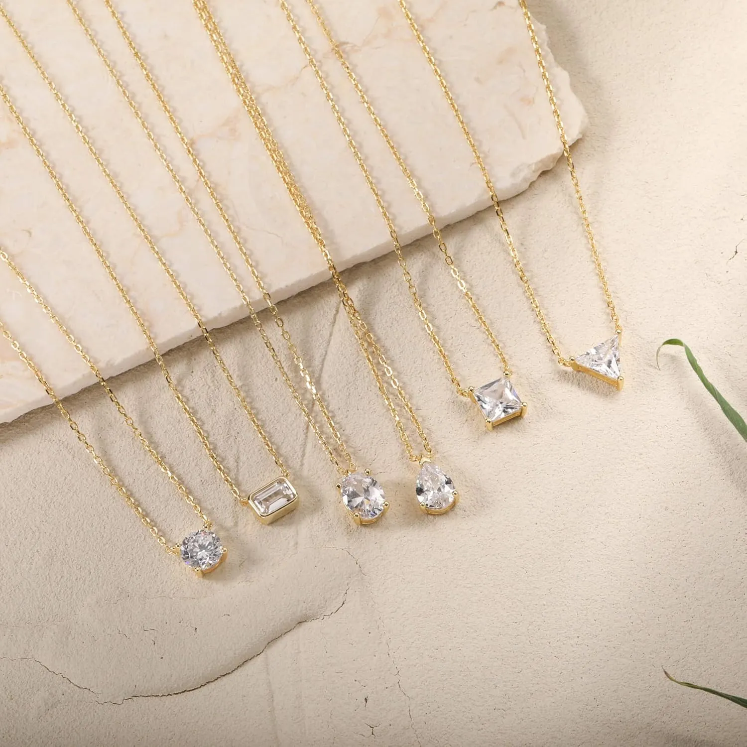 S.Leaf Sterling Silver Friendship Necklace for Women Birthday Gifts Gold Dainty Star Tennis Necklace for Women