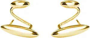 SLUYNZ 925 Sterling Silver Cuff Earrings Piercing for Women Minimalist Crawler Earrings Wrap Huggie Studs