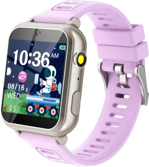 Smart Watch for Kids Toys for Girls Ages 4-12 Years Old, Kids Smart Watch Girls Toys with 24 Puzzle Games HD Touch Screen Camera Alarm Clock Birthday Gift for 6 7 8 9 Year Old Girls