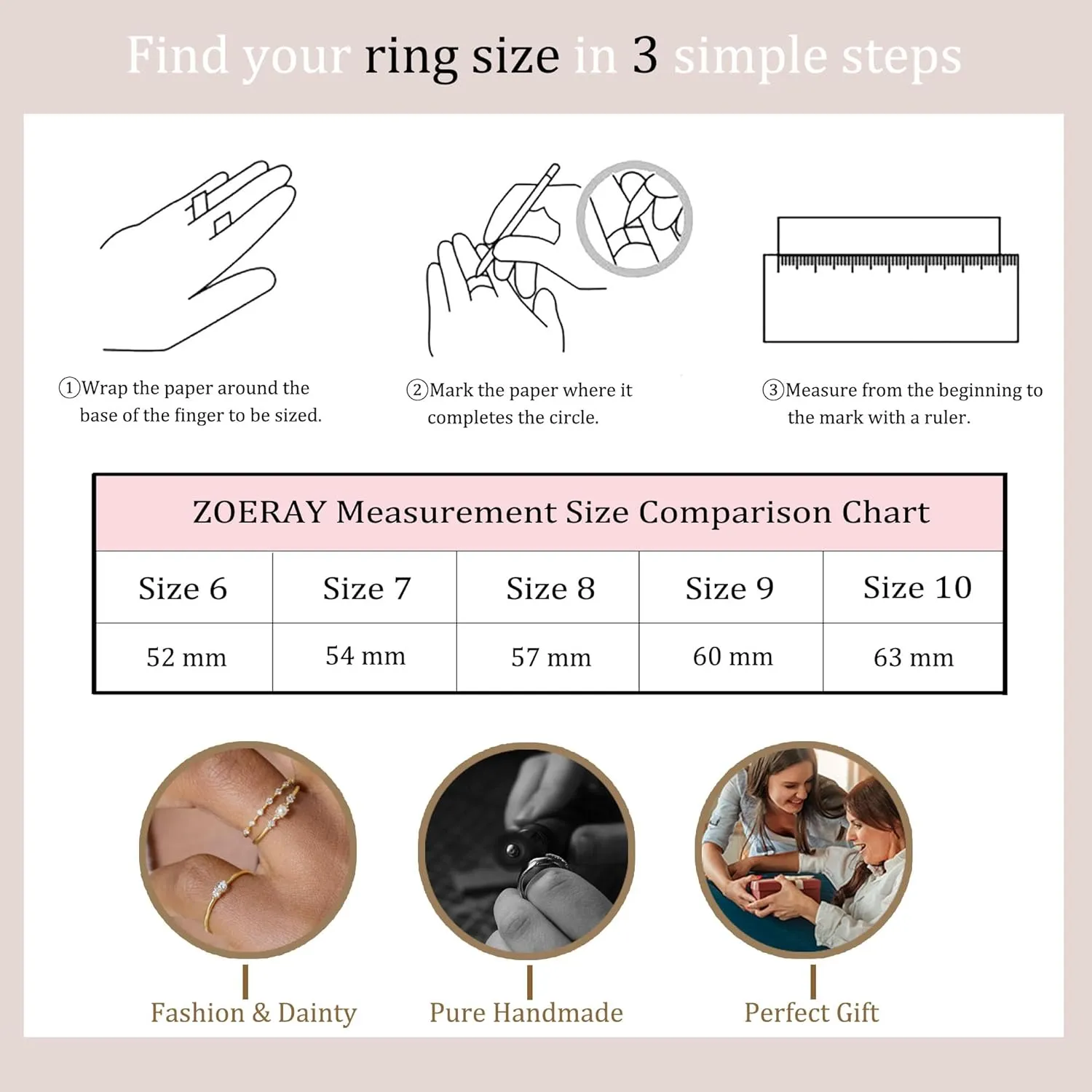 Stackable Rings for Women that Don't Tarnish Trendy Dainty Stacking Cubic Zirconia Thumb Rings Set Statement Promise Wedding Bands for Women Jewelry Rings Size 6-10