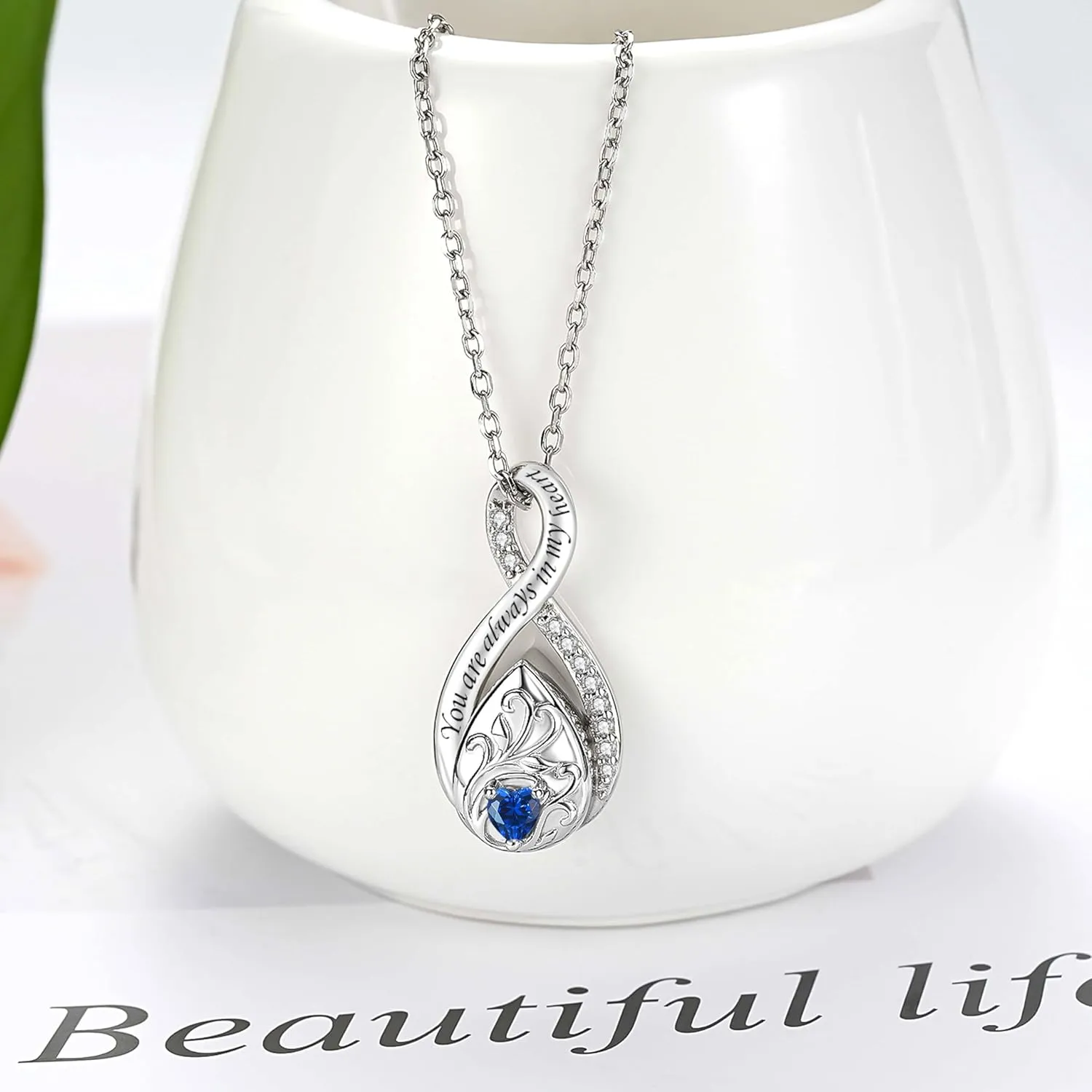 Sterling Silver Urn Necklace for Ashes for Women: Infinity Cremation Jewelry for Women - Ashes Keepsake Pendant Memorial Jewelry Gifts for A Loss of Loved Ones