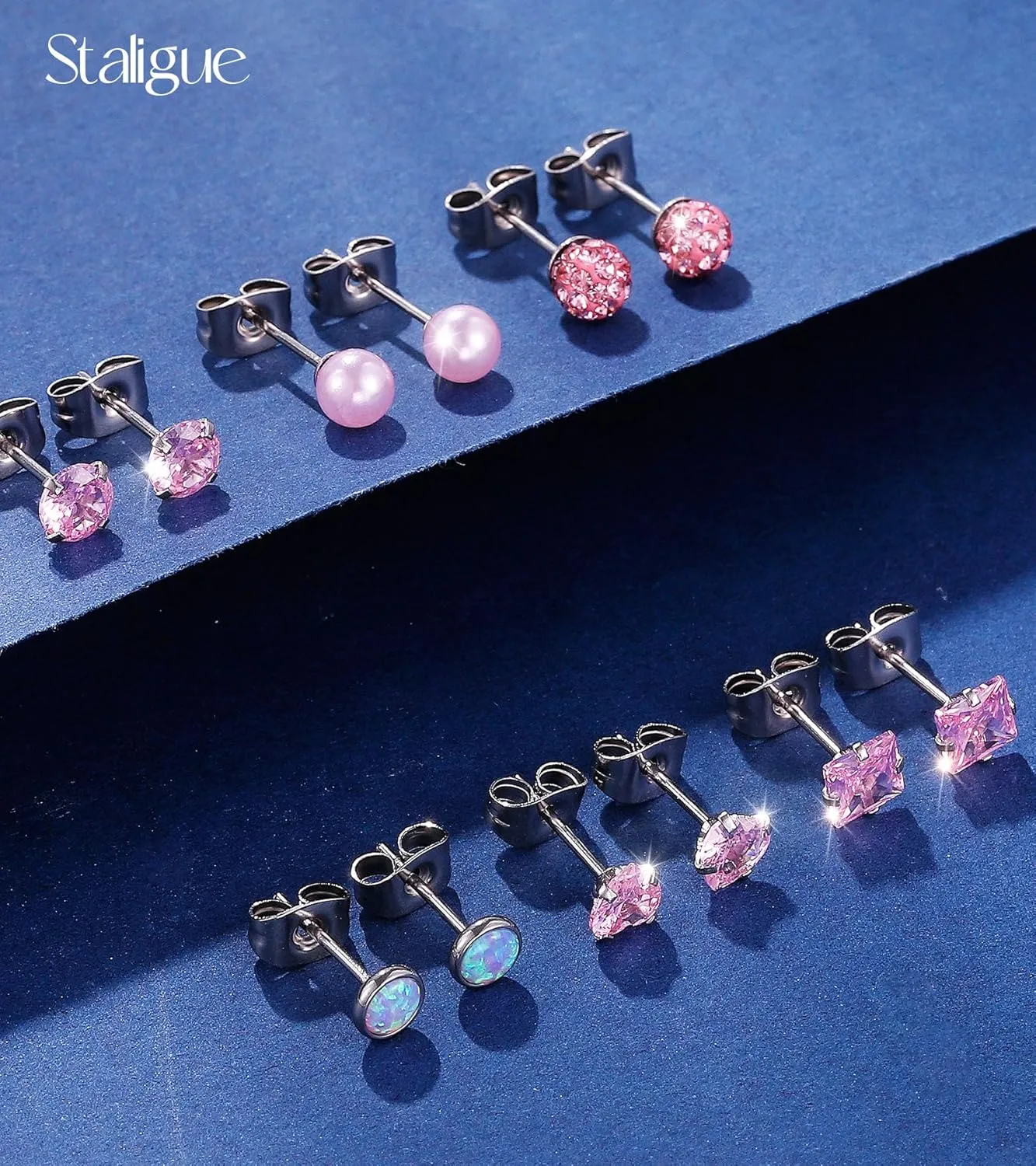 Surgical Steel Flat Back Earrings for Women Trendy,20G Flat Back Stud Earrings and Small Gold Hoop Huggies Earrings Sets for Multiple Piercing Hypoallergenic Gold Cartilage Earrings Stack Jewelry