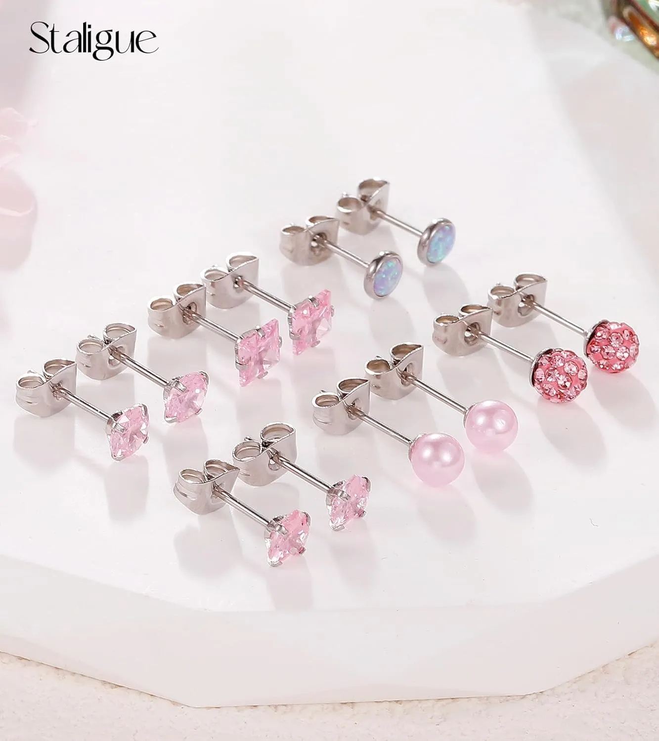 Surgical Steel Flat Back Earrings for Women Trendy,20G Flat Back Stud Earrings and Small Gold Hoop Huggies Earrings Sets for Multiple Piercing Hypoallergenic Gold Cartilage Earrings Stack Jewelry