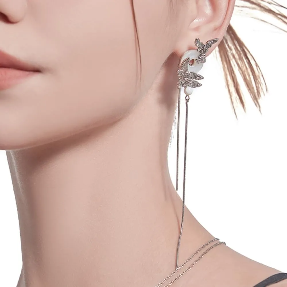 Temperament Long Fringe Earrings Elegant Fringe Pendant earrings, women's fringe earrings, Fashion long earrings, women's jewelry