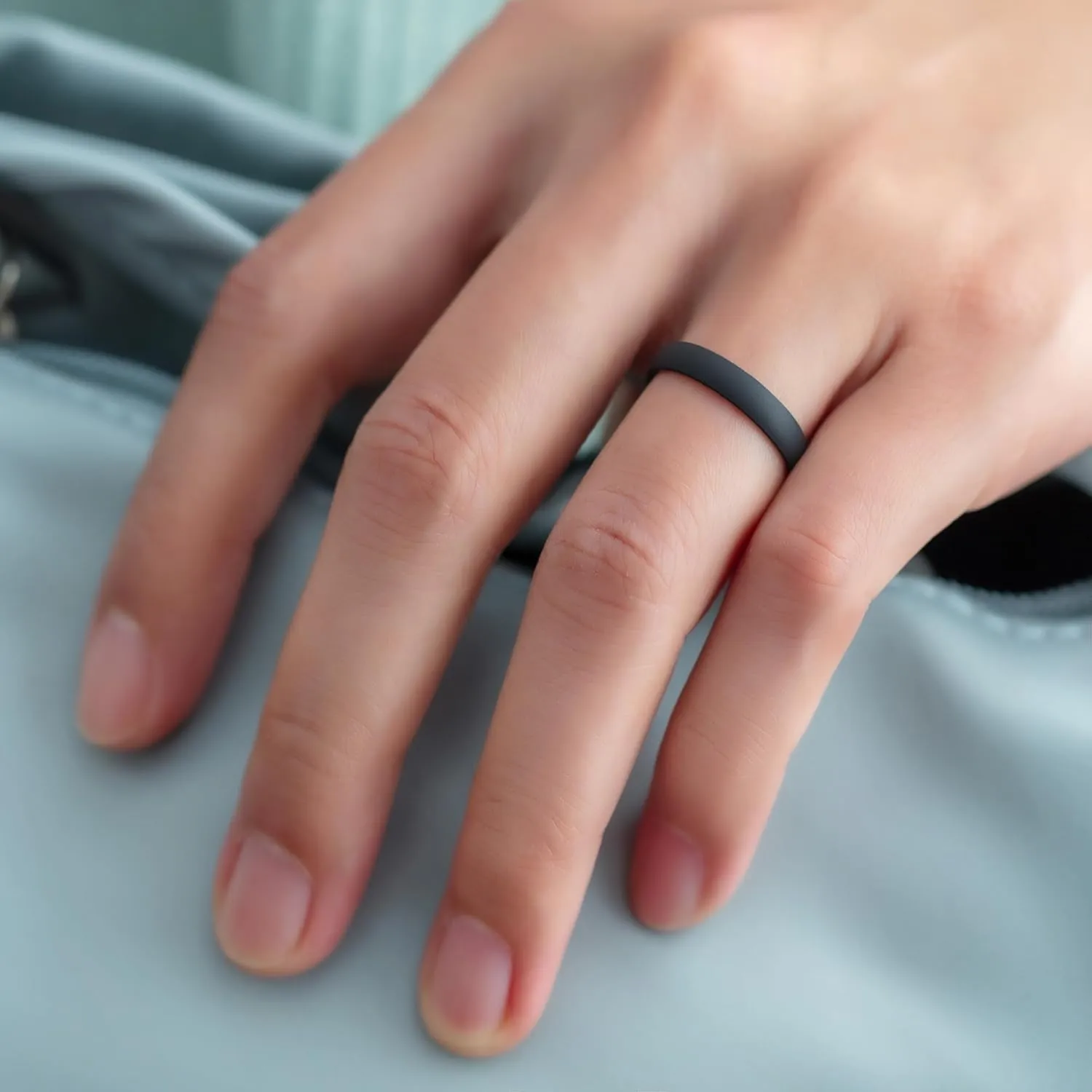 ThunderFit Silicone Rings for Him and Her, Rubber Engagement Bands Unisex - 1/4/7 Variety Multipack