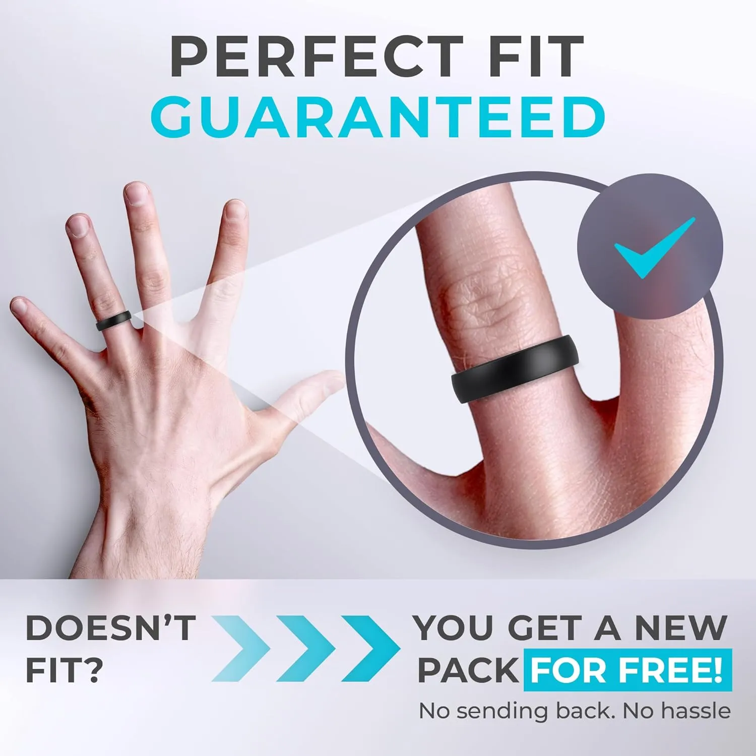 ThunderFit Silicone Rings for Him and Her, Rubber Engagement Bands Unisex - 1/4/7 Variety Multipack