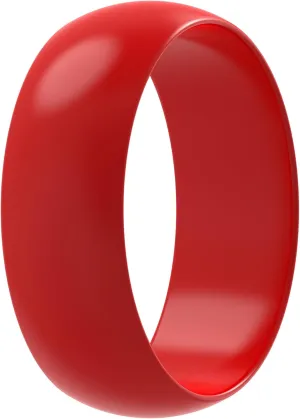 ThunderFit Silicone Wedding Ring for Men - Rubber Engagement Band - Width 8.0mm Thickness 2.0mm