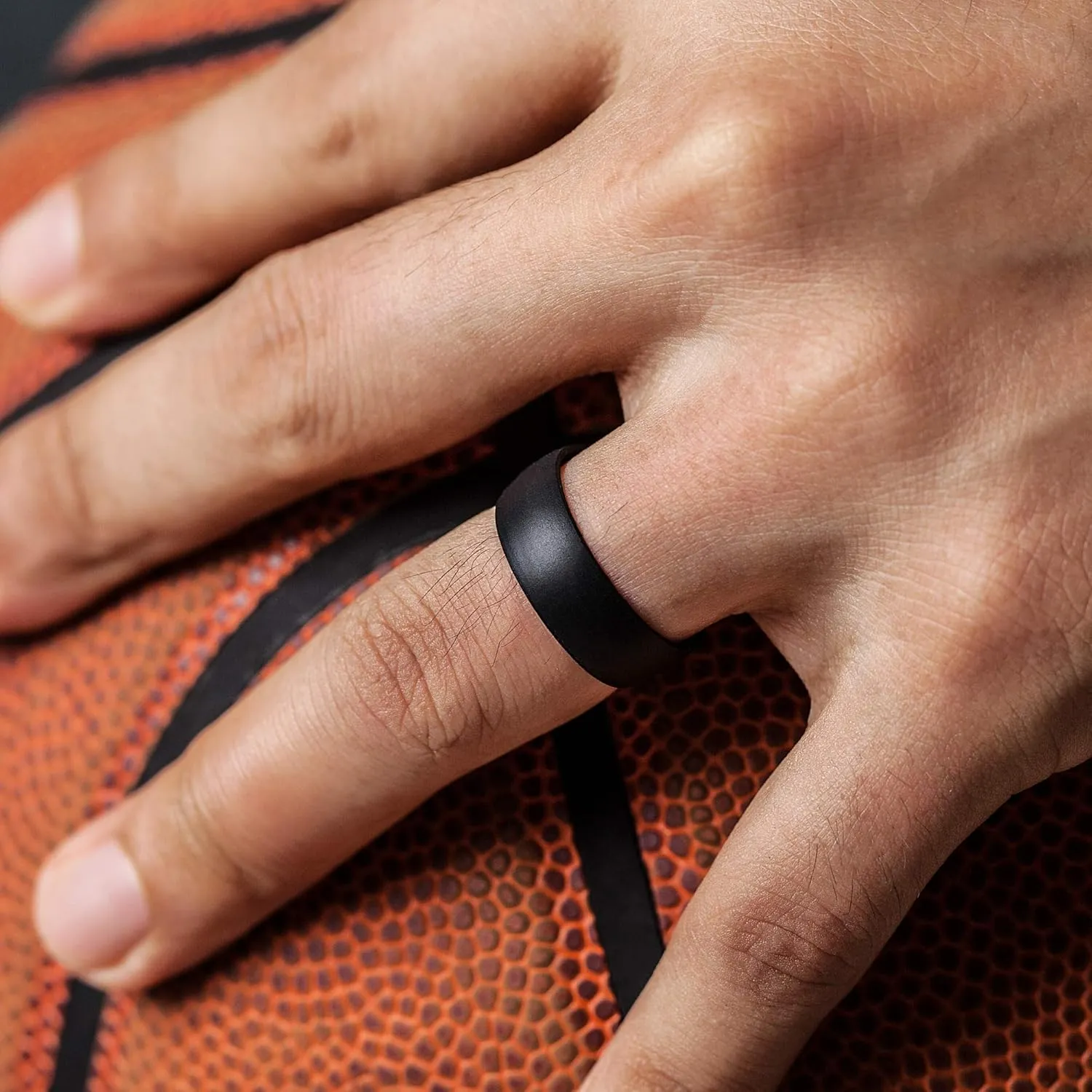 ThunderFit Silicone Wedding Rings Unisex, Rubber Engagement Bands 6.3mm Wide 1.65mm Thick - 1/2/3/4/5/6/7 Variety Multipack