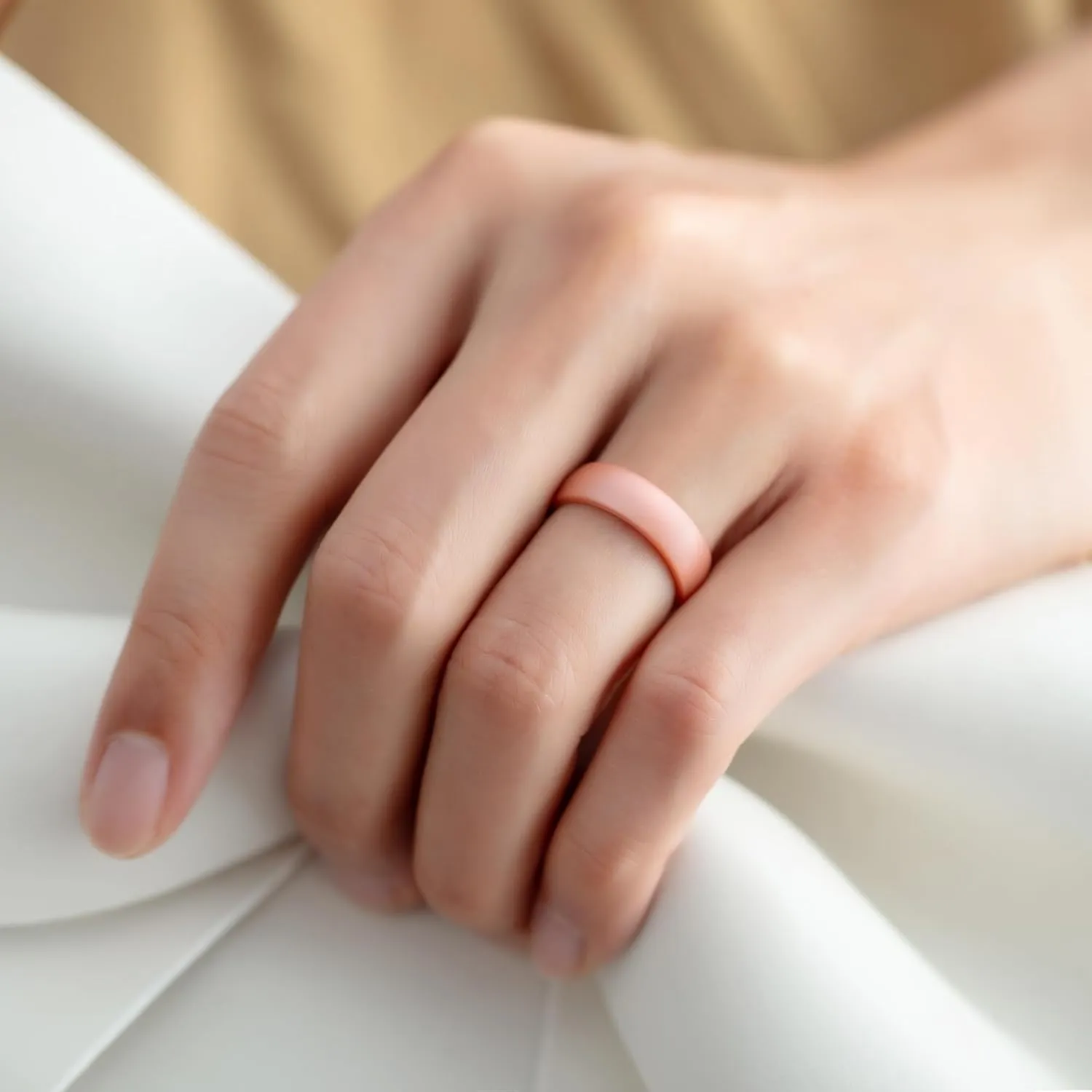 ThunderFit Women Breathable Air Grooves Silicone Wedding Bands Promise Rings 5.5mm Wide 1.8mm Thick - 1/4/8/12 Variety Multipack