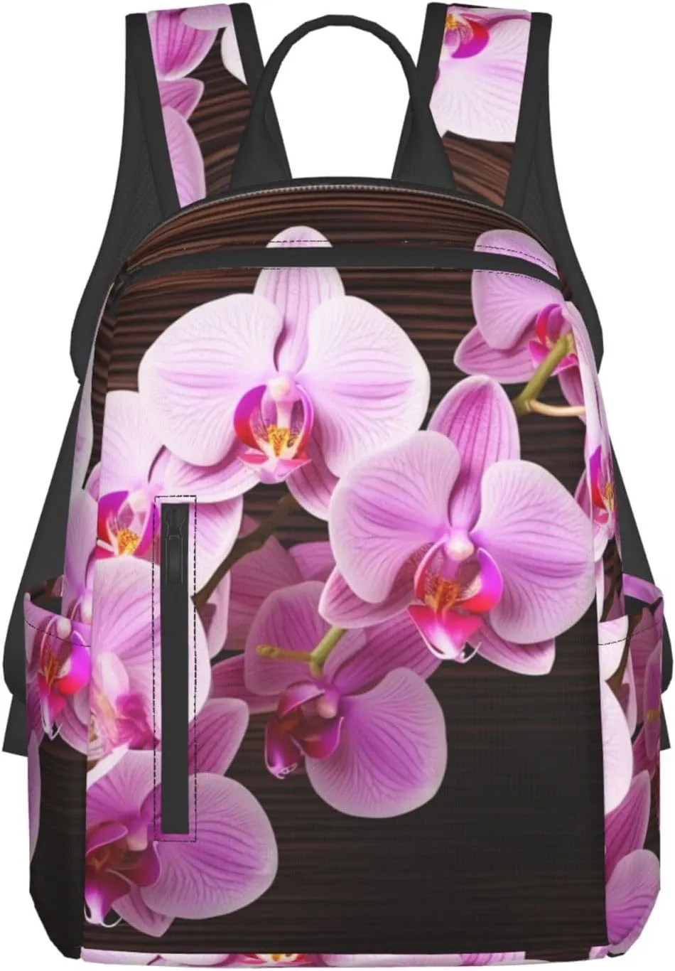 Travel Backpack Orchid Flower Laptop Backpack Lightweight Computer Bag Gift for Women Men Hiking Daypack