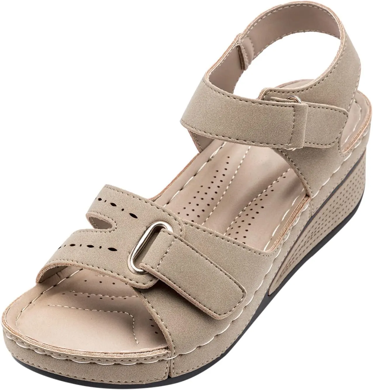 Wedge Sandals for Women Platform Open Toe Wedge Sandals Womens Comfortable Dressy Wide Width Sandals Summer Sandal Shoes