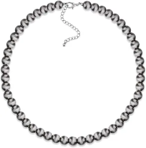 Western Navajo Pearl Choker Necklace Navajo Pearl Layered Necklaces Beaded Necklaces Adjustable Vintage Choker Boho Jewelry Gifts for Women Men