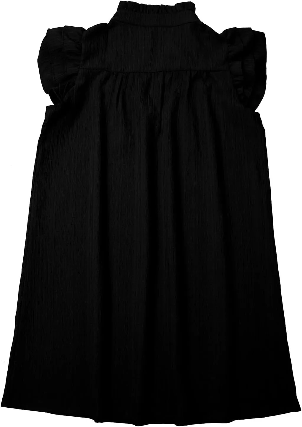 Womens Summer V-Neck Ruffle Cap Short Sleeve Pockets Mini Dress Sundress Boho Hawaiian Floral Tank Babydoll Dresses