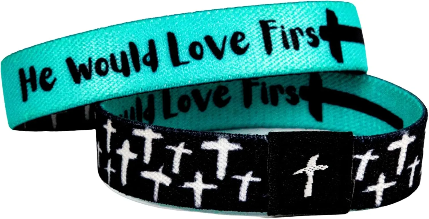 WWJD Bracelet - Elastic Wristbands for Teen Girls: Bible Verse Bracelet, 'What Would Jesus Do' 1 Pack