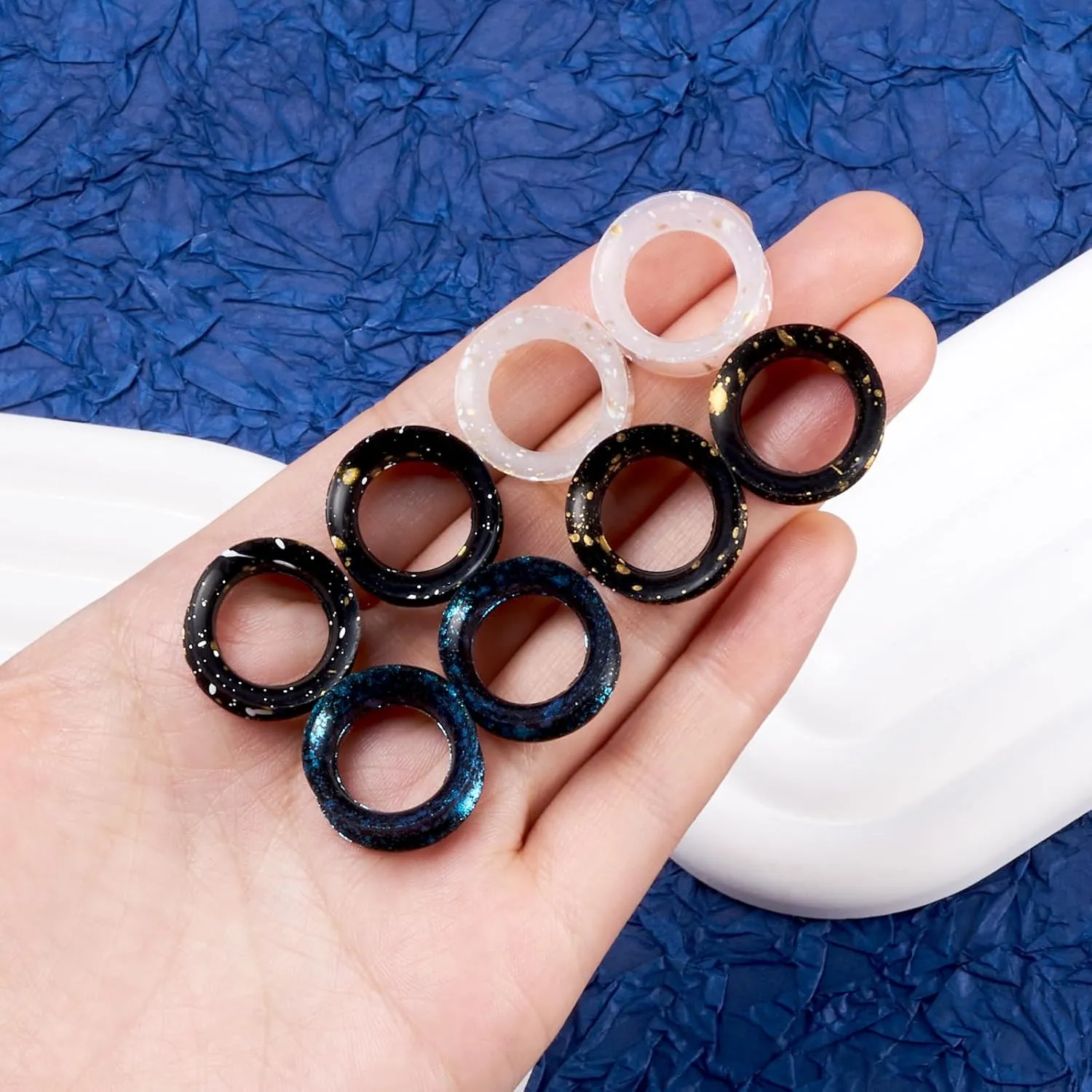 YOFANST 4pcs Soft Flexible Silicone Ear Tunnels Gauges for Ear Spots Piercing Jewelry Ear Gauges 2g-5/8 inch
