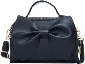 ZiMing Crossbody Bag for Women Vegan Leather Purse Small Satchel Handbags Bowknot Bags Shoulder Crossbody Bag Zip Pockets Bag